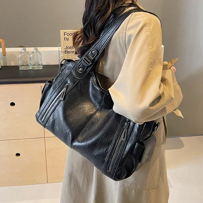 Viola Leather Tote Bag