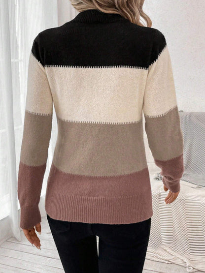 MARCELLA | CONTRAST KNIT SWEATER