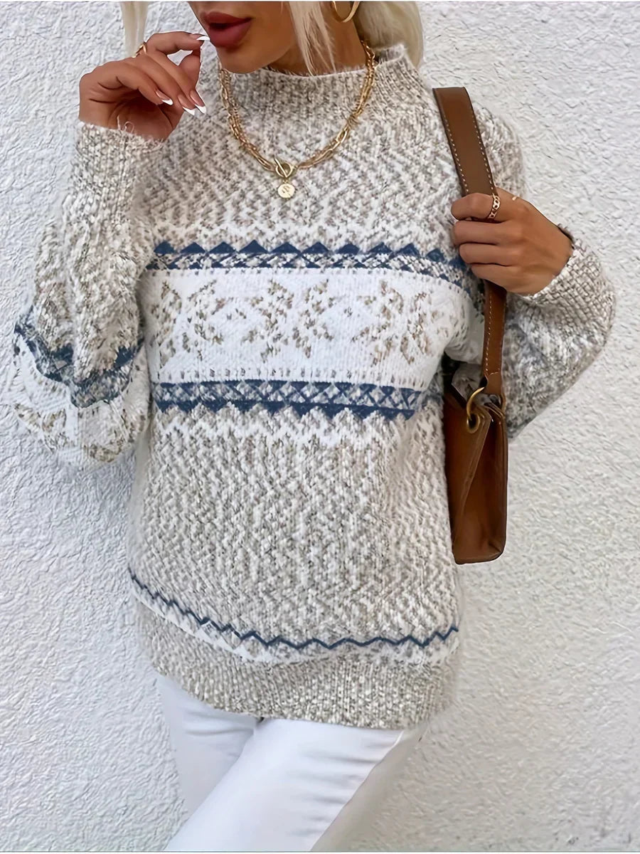 Elain | Snowflake Knit Sweater