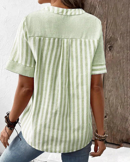 Lilly | Soft Striped Blouse