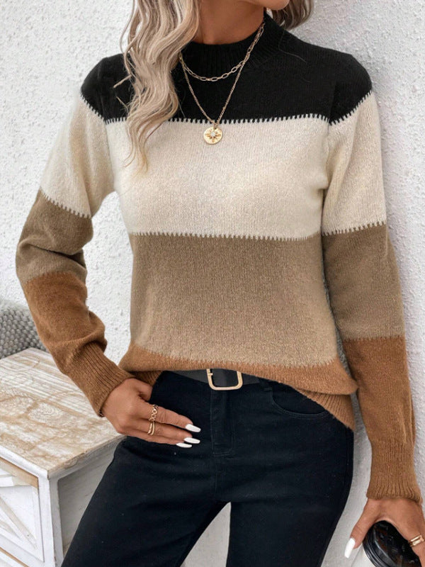 MARCELLA | CONTRAST KNIT SWEATER