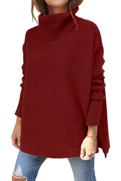 Violet | Turtleneck Tummy Covering Sweater