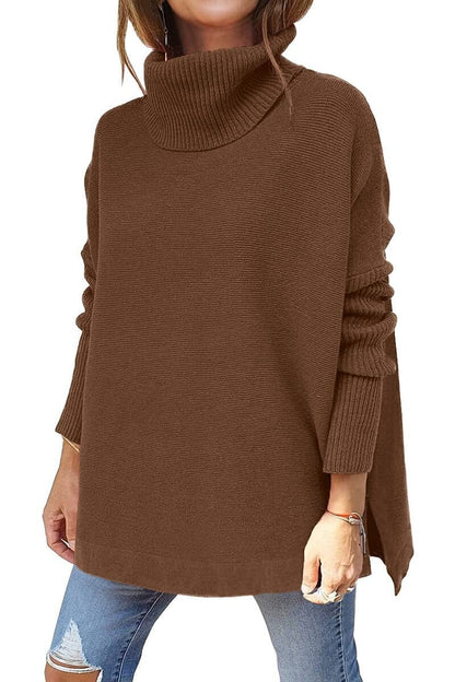 Violet | Turtleneck Tummy Covering Sweater