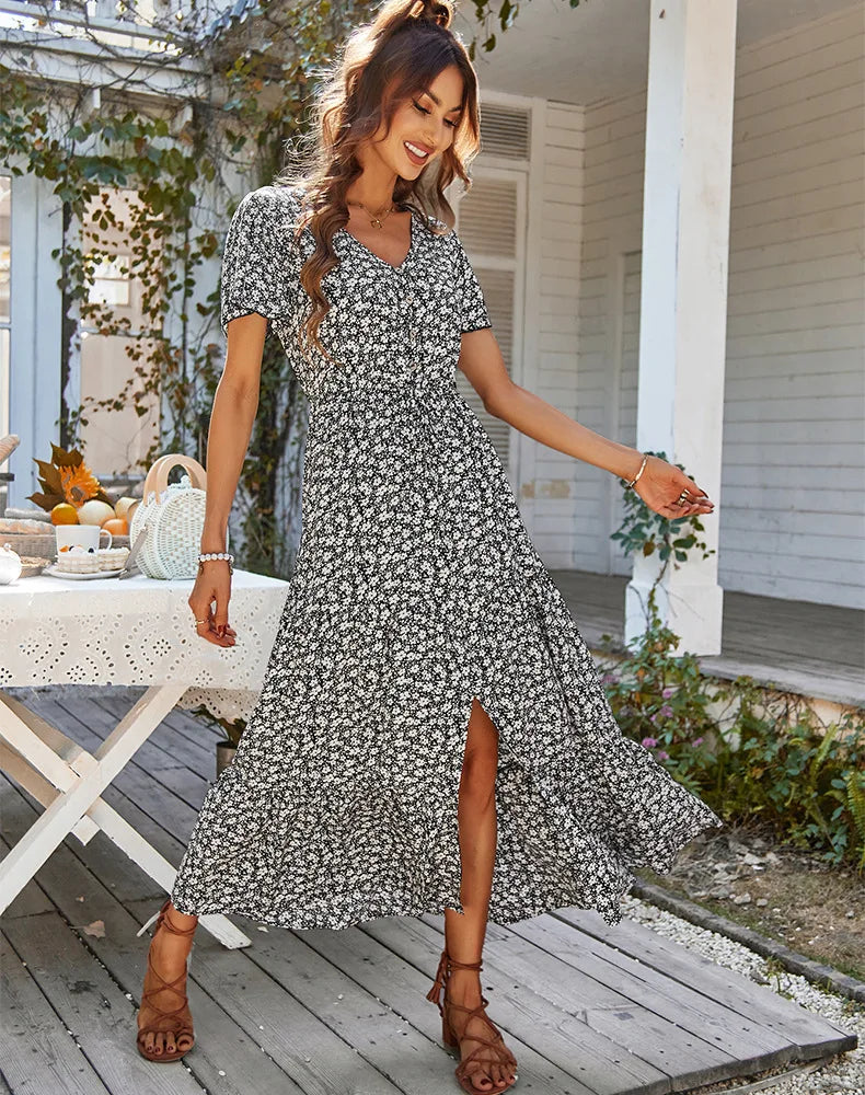 SADIE | Chic Tummy Covering Maxi Dress