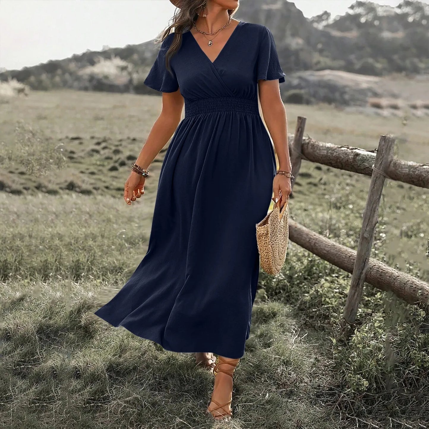 ALANA | Elegant Maxi Dress With Tummy Coverage