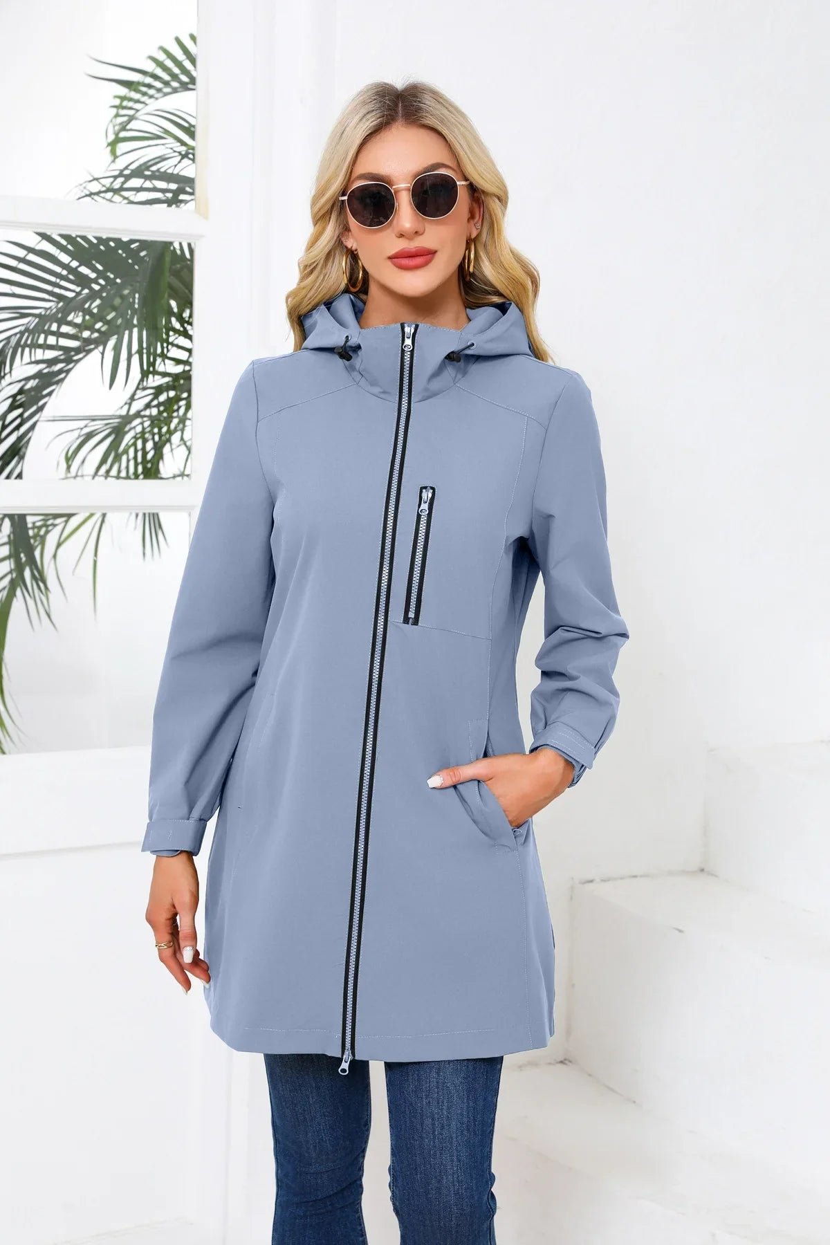 Cassie | Stylish Water Proof Long Rain Coat