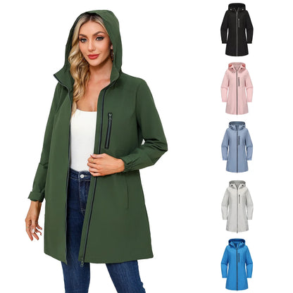 Cassie | Stylish Water Proof Long Rain Coat