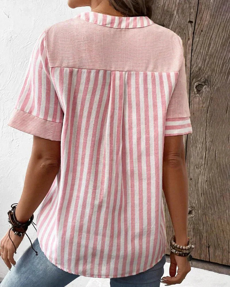 Lilly | Soft Striped Blouse