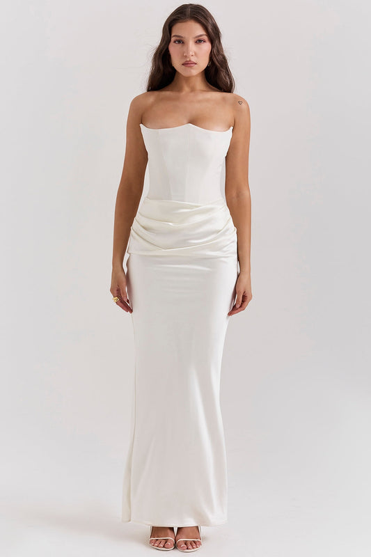 ROSALIND MAXI DRESS - IVORY