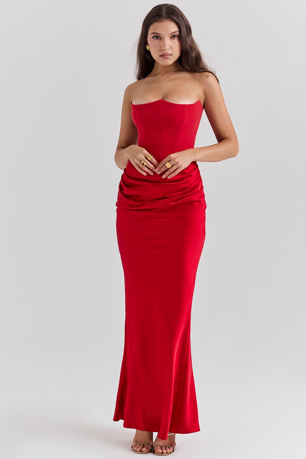 ROSALIND MAXI DRESS - RUBY