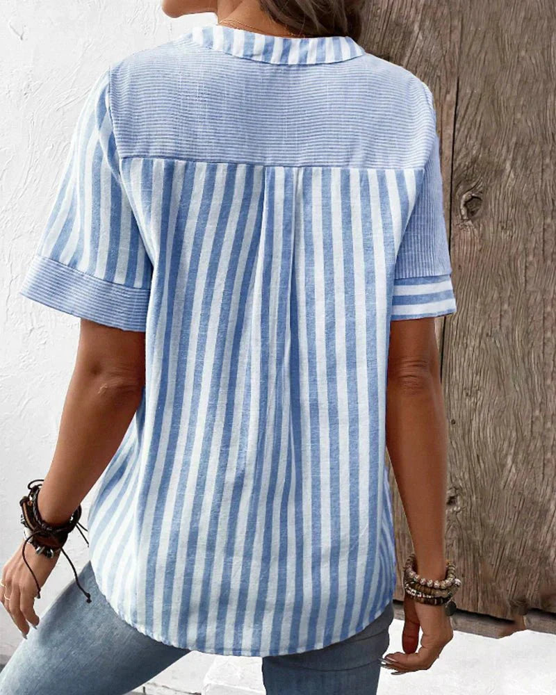 Lilly | Soft Striped Blouse