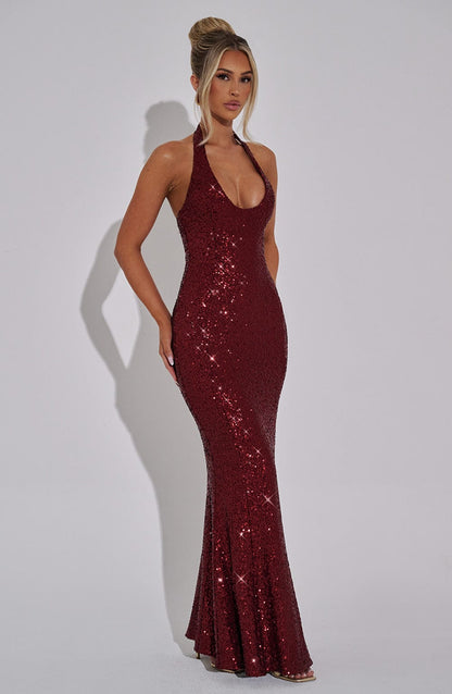 Odesy Maxi Dress - Wine